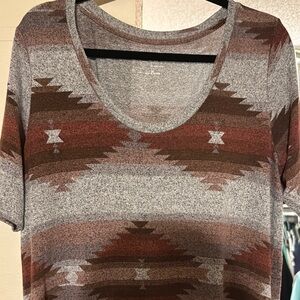 Aztec Patterned Maurice’s 24/7 Tee
